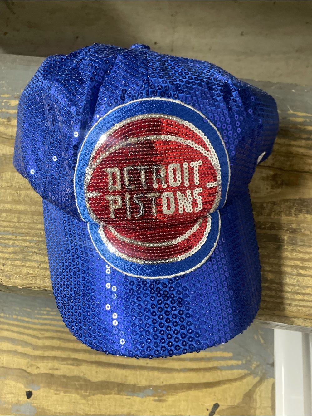 Detroit Pistons Sequin adult Cap - Blue